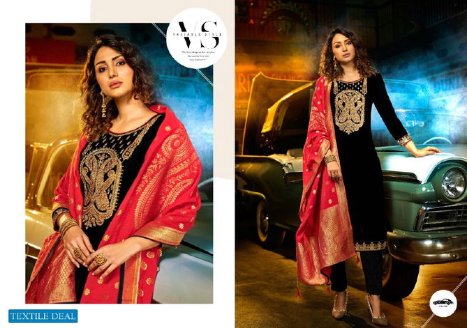 Zeenat Pure 9000 Velvet Heavy Designer Festive Wear Salwar Kameez Collection